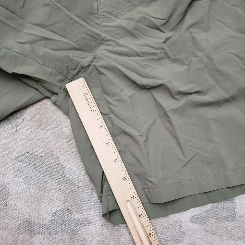 Columbia PFG Shorts Mens Medium Green Omni-Shade Drawstring Fishing Hiking Camp